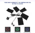 USB Electric Heated Pad, Five Heater Pads, Carbon Fiber Heated Sheet, Temperature Warmer Tool