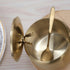 RAMFIYN 2 Pack 12oz Sugar Bowl with Lid and Spoon Stainless Steel Condiment Container for Kitchen Ghee Container Coffee