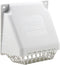 Deflecto Wide Mouth Dryer Vent Hood - 4 Inches with Removable Bird Guard, Weather-Resistant, White (HR4W)