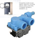 PP Double Head Water Inlet Valve Replacement Accessories for Washing Machine (110-120V)