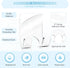 2 VIS'V Shower Wall Razor Holder, Acrylic Adhesive Razor Hooks for His and Hers, Waterproof, Clear, Pcs