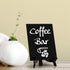 Signs ByLITA Coffee Bar Table Sign, 6" x 8" (Black) - 1 Pack