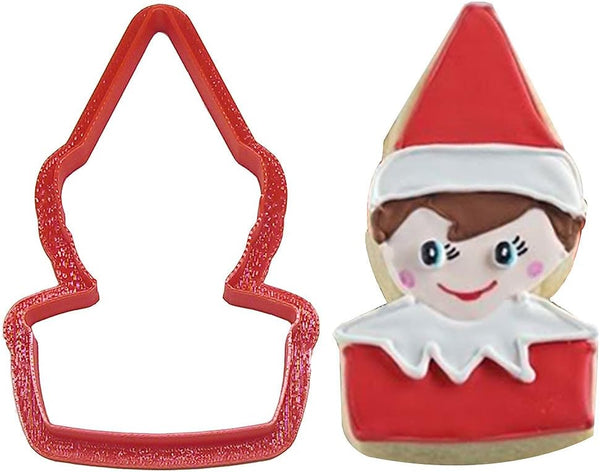 Cute Elf Cookie Cutter, 4.25 Inch - Hand Made in the USA