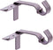 Kenney Fast Fit 5/8" No Measure Curtain Rod Brackets, Pewter
