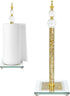 Paper Towel Holder Stand, Countertop Paper Towel Roll Dispenser Holders with Cube