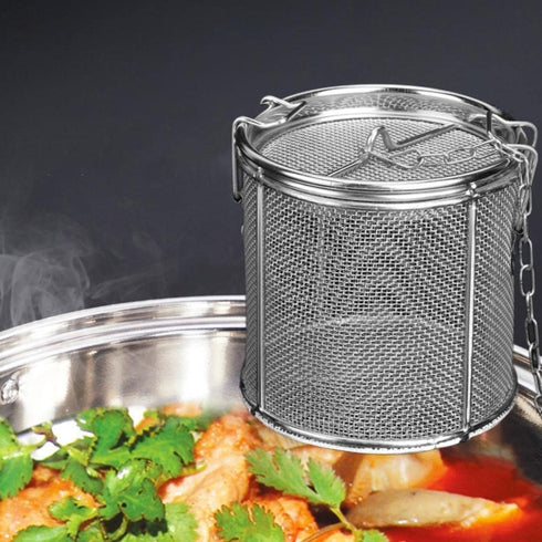 AUNMAS Stainless Steel Tea Ball Strainer, 4.7 Inch Infusion Basket for Loose Leaf Tea and Soup Seasonings
