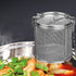AUNMAS Stainless Steel Tea Ball Strainer, 4.7 Inch Infusion Basket for Loose Leaf Tea and Soup Seasonings