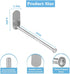 Stainless Steel Wall Mounted Clothes Hanger Storage Rack - Space Saving Organizer with Hooks for Laundry Room
