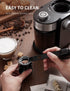 SHARDOR Coffee Grinder – Adjustable Burr Mill with 16 Precise Grind Settings for 2-14 Cup, Silver