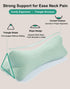 15 5 Inches Breathable Buckwheat Cervical Neck Support Pillow, Triangle Pillows for Neck Pain Relief, Adjustable Height