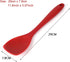 Silicone Spatulas Spoon Set of 2, Non-stick Heat Resistant Scraping Kitchen Baking Bakeware, Red and Black