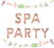 LaVenty 2 PCS Spa & Party Balloons Banner for Spa & Birthday Theme Decoration
