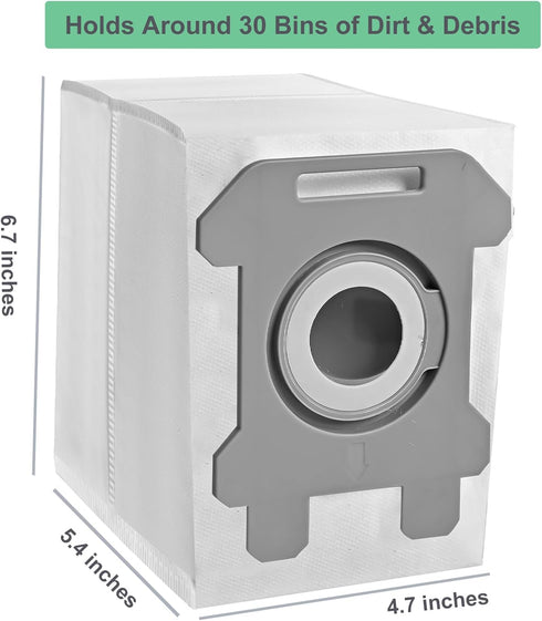 12 Pack i3, i3+, i7, i7+, i8, i8+, i4, i4+, i1, i1+, i6, i6+, j7, j7+, s9, s9 Dust Bin Bags Compatible for Robotic