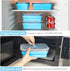 Collapsible Food Storage Containers with Airtight Lid & Air Vent, 40.5 oz, Kitchen Silicone Meal Prep Container Set