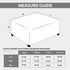 NeColorLife Velvet Ottoman Cover, Stretchable Footrest Slipcover with Elastic Band, Thick Stool Cover for Rectangle