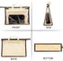 CINPIUK Clear Handbag Storage Bags, XL Purse Organizer for Closet, Zipper Hanging Storage Bag