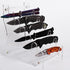 Knife Display Stand, Acrylic Knife Display Case, Suitable for Dagger, EDC, Mini Knife, Holds 6 Pocket Knives