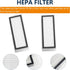 Replacement Parts for Dreame L20 Ultra / L30 Ultra Robot Vacuum Cleaner - 1 Main Brush, 4 Dust Bags, 4 Mop Pads, 2 HEPA