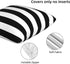 Poream 20x20 Set 2 Black and White Stripe Throw Pillow Covers in Farmhouse Pillow Case Soft Cushion Covers of for Sofa