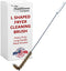 Deep Fryer Cleaning Brush L-Shaped High-Temp Commercial Kitchen Tool - Heavy Duty