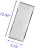 Replacement for Whirlpool W10208631A Microwave Grease Filter - 2-Pack Aluminum Mesh 13" x 6"