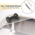 Tomorotec Compact Silicone-Coated Triangle Dish Drying Rack for Sink Corner - Foldable Stainless Steel Over-The-Sink