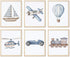 Nursery Car Wall Art Set of 6, Baby Boys Poster Canvas Prints,