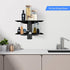 PS4 2-Tier Suptek Glass Floating Shelves, TV Wall Mount with Shelf for DVD Player / / Cable Boxes/Game Consoles/Sky