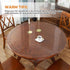 36 inch 1.5mm Multi-Size Dia Round PVC Clear Table Protector Thick Plastic Tablecloth Large Clear Vinyl Table Pad Mat