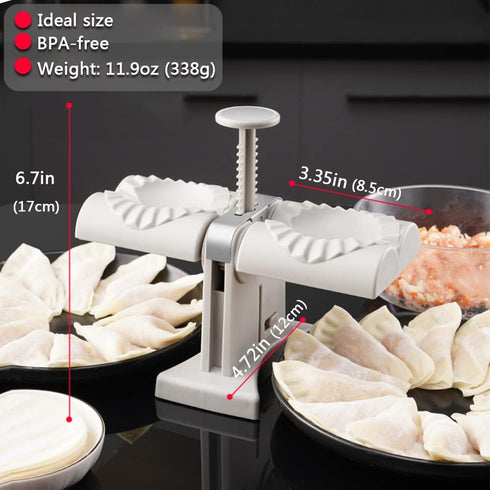Automatic Dumpling Maker Mold, Manual Ravioli Press Machine for Quick Dumpling Making at Home