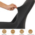 6 Spandex Folding Chair Covers, Black Folding Chair Slipcovers PCS, Universal Fitted Chair Slipcovers for Wedding