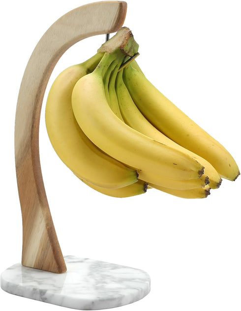 Everous Banana Hanger - Modern Banana Holder Tree Stand with Non-Slip Marble