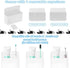 CTTZCKJ 2025- Magnetic Wall-Mounted Toothbrush Holder with Magnetic Hooks for Cruise Cruise Ship Essentials No Drilling