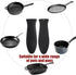 2 Pack Silicone Pan Handle Sleeve, Heat Resistant Cast Iron Skillet Handle Covers for Kitchen Cookware