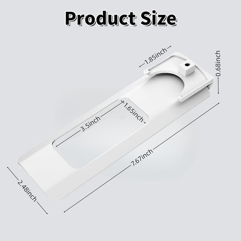 Jxueych Water Dispenser Lever for Refrigerator Interior Water Dispensers, Hand Free Water Dispenser Handle for Refrigerator Interior, One-handed Portable Operation, Screw-On Style (White) by Jxueych