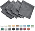 maxmill Jacquard Cloth Napkins, 20 x 20 Inch, 4 Packs Charcoal Solid Washable Polyester for Dinners, Weddings, Parties