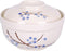 WHJY Japanese Creative Hand-painted Ceramic Tableware with Lid for Soup and Noodles, Heat Preservation Function, Blue