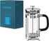French Press Coffee Maker, 304 Stainless Steel, 4 Filters, Borosilicate Glass, 21 Ounce, Silver