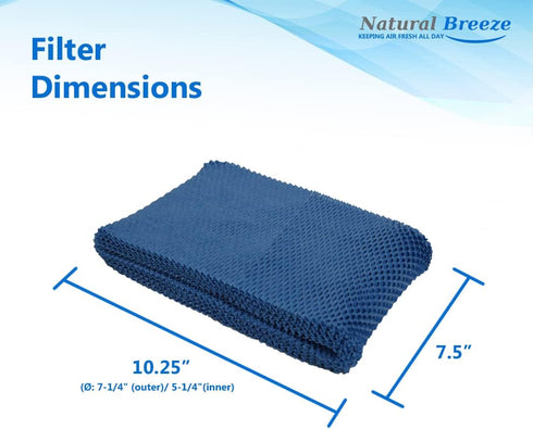 Reusable Filter Replacement for Wick Filters Holmes HWF65, Bionaire BWF-65, Honeywell HC-15, Sunbeam SF206