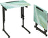 Fleecy day Folding TV Tray Table,Adjustable TV Dinner Table with Sturdy MDF Top,Eating Trays
