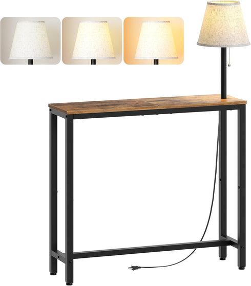 YATINEY Narrow Console Table, 29.5" Behind Couch Table, Small Entryway Table with