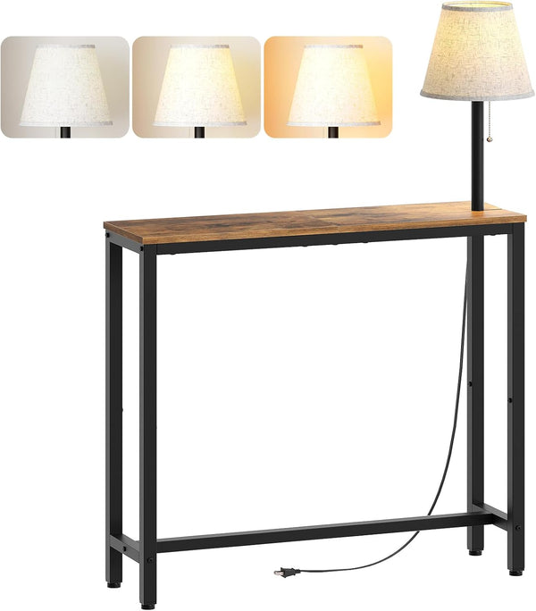 YATINEY Narrow Console Table, 29.5" Behind Couch Table, Small Entryway Table with