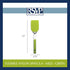 Flexible Nylon Spatula, RSVP International - Stainless Steel Handle, 12x2.75", Green