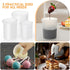 6 100ml/250ml/350ml Aieve Pcs Silicone Chocolate Melting Cups,Reusable Measuring Cups with Scale & Pour Spout, Capacity