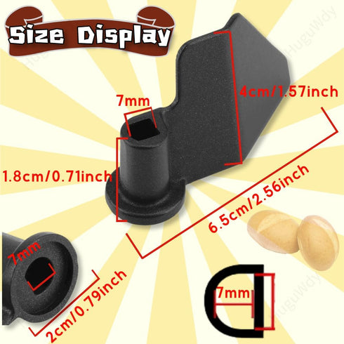 Bread Maker Blade Mixing Paddle Stainless Steel Non Stick Kneading Blade for Hamilton Beach for Oster for Breadman Replacement for Most Style Breadmaker Machine(Judging the Picture Tag) by HuGuWdy