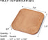 5.9 Inch Countertop Small Square Wooden Tray Decorative Tray for Coffee Table, Ottoman, Serving Food, Snacks, or as Cup