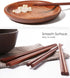 Wooden Chopsticks, 10 Pairs Reusable Dishwasher Safe, Handmade Iron Wood, Natural Healthy for Cooking, Eating,