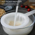 Kitchen Ultra-Fine Nylon Mesh Strainer, Plastic Sieve Filter Spoon Set of 3 for Soy Milk Coffee Yogurt Juice