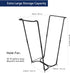 REMJUD 30-45 Outdoor Trash Bag Holder Stand,Metal Garbage Bag Holder for Gallon Bags,Leaf Bag Support Stand