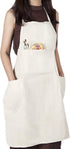 Professional Bib Apron by conda, 100% Cotton Canvas, Waterproof, 31inch x 27inch, 3 Pockets for Adults